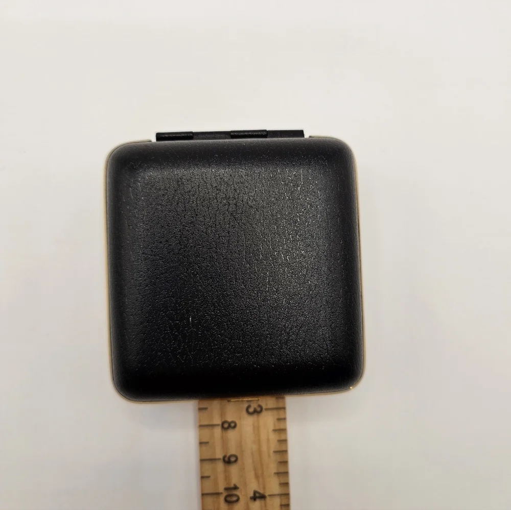 Vintage Linden Gold and Black Travel Clock